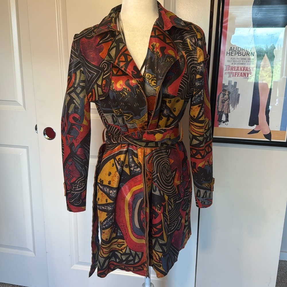 PALILA Women’s Wrap Dress/Jacket w/ belt; Large; Front working Pockets; NWOT.